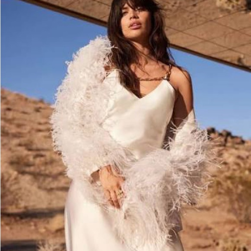 Cult Gaia Audrey Feather Bolero